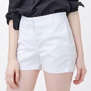 J Crew white classic chino shorts